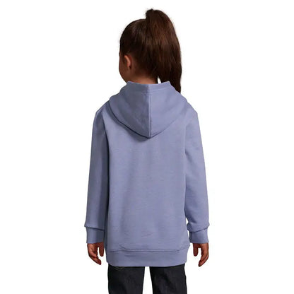 Pulover cu gluga condor kids lavanda moale cu maneci lungi gluga clasica si manecile cu mansete din rib