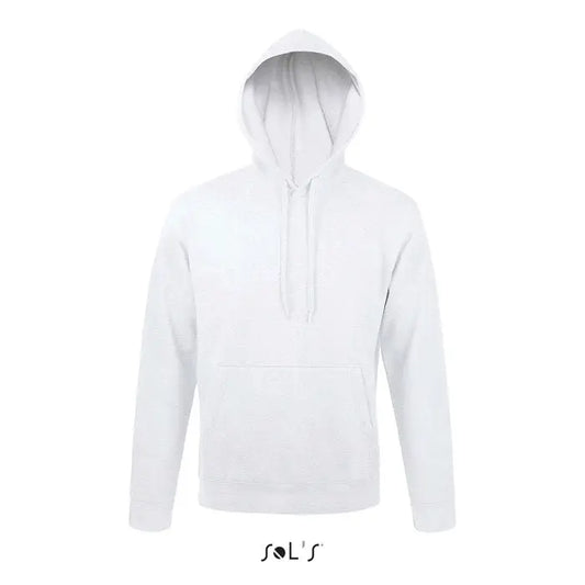 Pulover cu gluga snake alb cu buzunar frontal si snur ajustabil pentru confort si stil casual