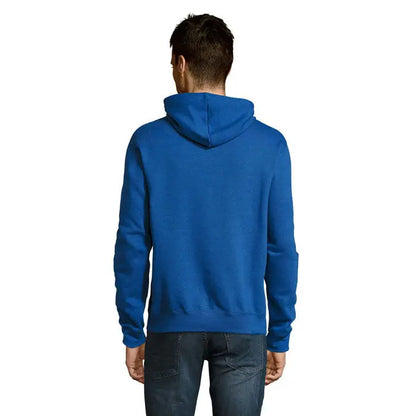 Pulover cu gluga unisex slam, albastru regal solid, design clasic simplu, material confortabil pentru uz zilnic