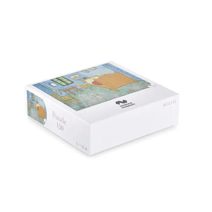 Cutie albă din carton pentru puzzle de 150 piese cu tabloul dormitor de vincent van gogh puzzle de 150 de piese