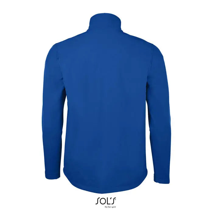 Jachetă fleece royal albastru închis pentru bărbați race men softshell zip cu guler înalt și logo sols la bază