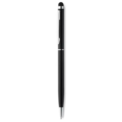Rasuciti si atingeti pixul stilou negru cu accente argintii si design modern elegant
