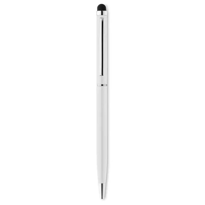 Rasuciti si atingeti pixul stilou digital argintiu si alb cu varf negru pentru tableta si telefon
