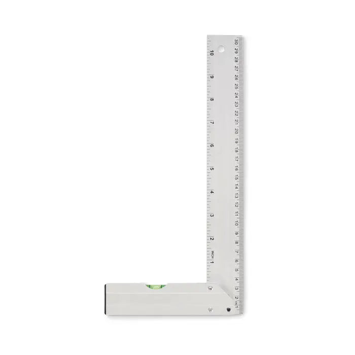 Rigla de nivel din aluminiu 30 cm l forma cu bula verde si indicator de nivel pentru masurare precisa