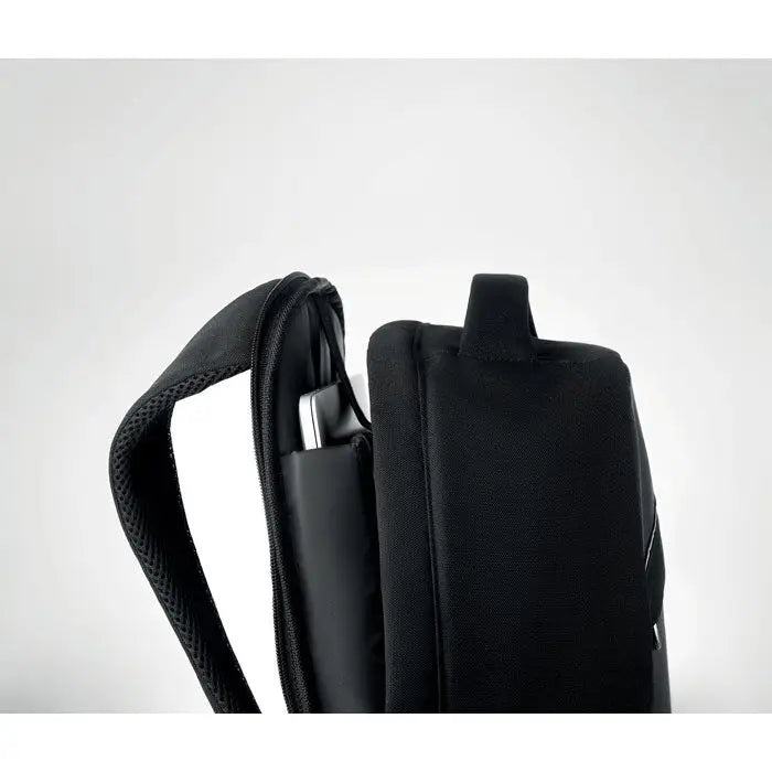 Rucsac 600d rpet cu bretea de umar neagra din plasa cu design minimalist si elegant