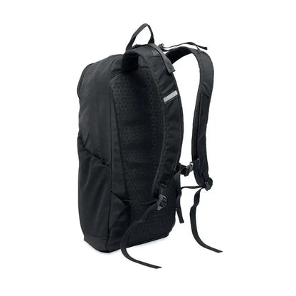 Rucsac de drumetie 18l cu spate din plasa neagra, curele reglabile si design minimalist pentru drumetii