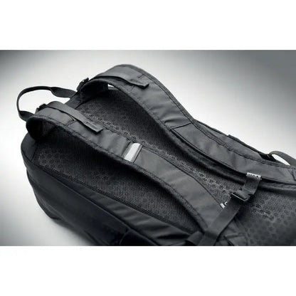 Rucsac de drumetie 18l negru cu spate din plasa, bretele reglabile si design minimalist