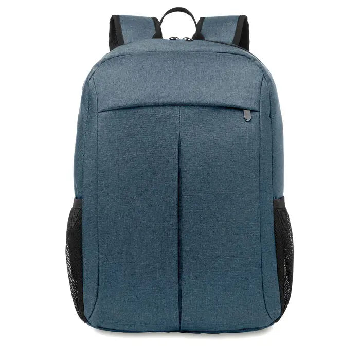 Rucsac din poliester 360d teal cu buzunare laterale din plasa neagra si bretele pentru laptop