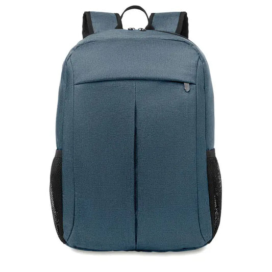 Rucsac din poliester 360d teal cu buzunare laterale din plasa neagra si bretele pentru laptop