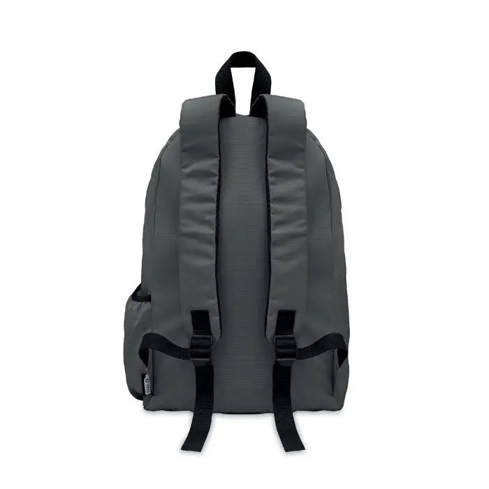 Rucsac din poliester 600d rpet gri închis cu bretele negre și design minimalist pentru uz zilnic