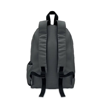 Rucsac din poliester 600d rpet gri închis cu bretele negre și design minimalist pentru uz zilnic