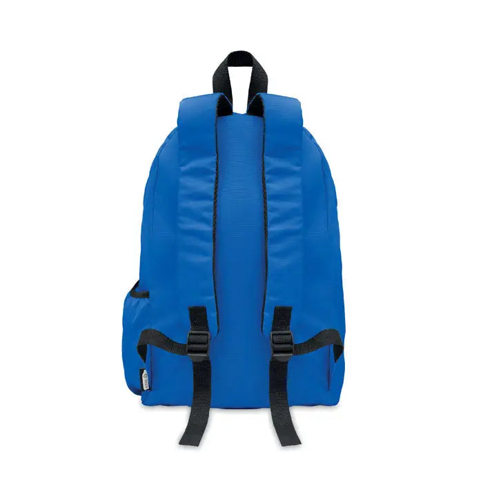 Rucsac din poliester 600d rpet albastru deschis cu bretele negre si maner superior din nylon