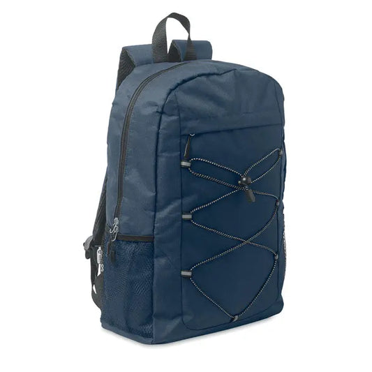 Rucsac din poliester 600d rpet bleumarin cu fermoare negre si bretele reglabile din nylon