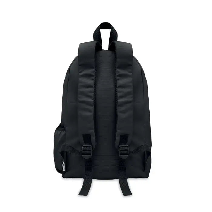 Rucsac din poliester 600d rpet negru cu bretele reglabile si buzunare laterale din nylon