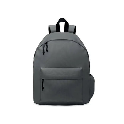 Rucsac din poliester 600d rpet gri cu fermoare si bretele negre din pânză