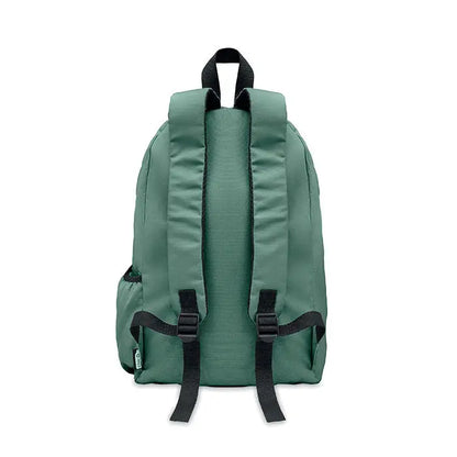 Rucsac din poliester 600d rpet teal green cu bretele negre si buzunar lateral mic