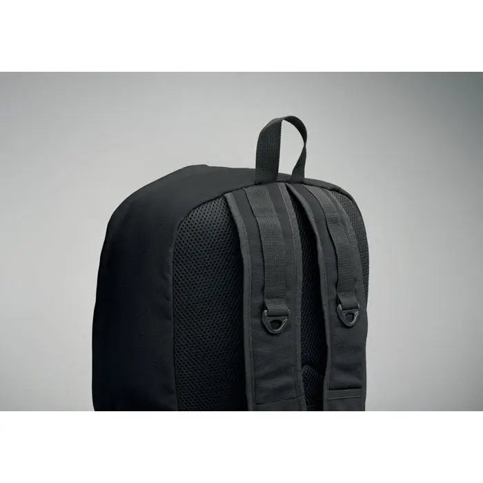 Rucsac pentru laptop de 15 inchi negru cu panou mesh pe spate si bretele reglabile