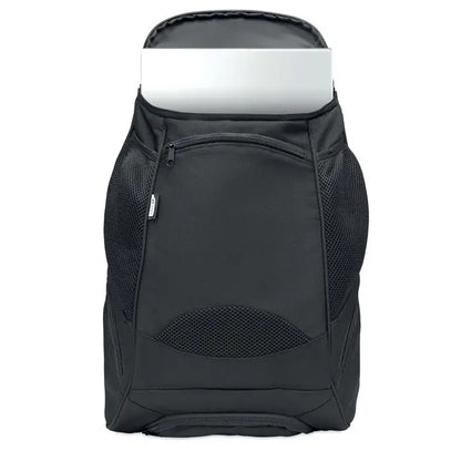 Rucsac sport 600d rpet negru din plasa si nylon pentru laptop cu design modern si elegant