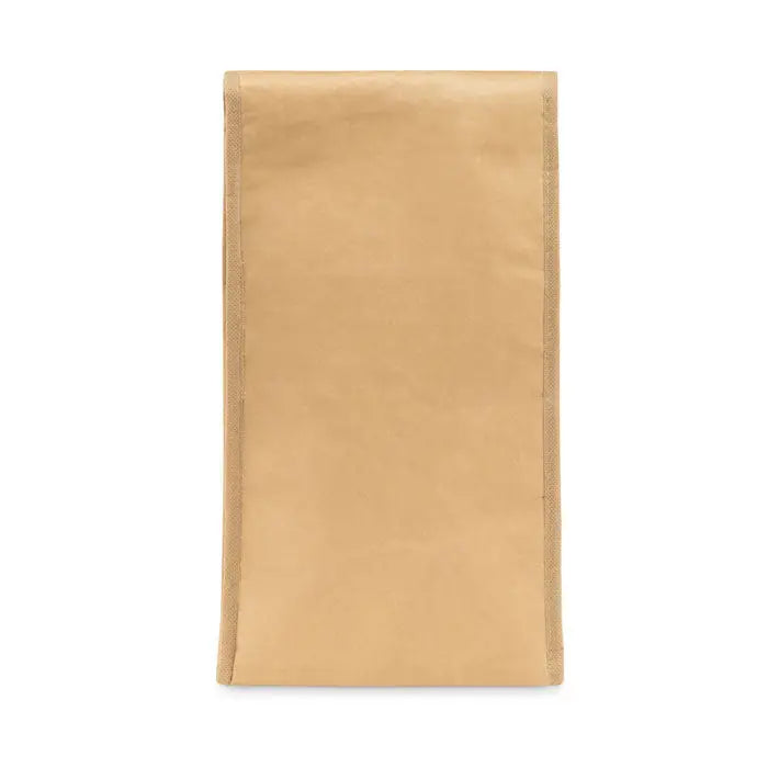 Sac de pranz din hartie tesata 3l tan cu cusaturi intarite pe margini si forma dreptunghiulara