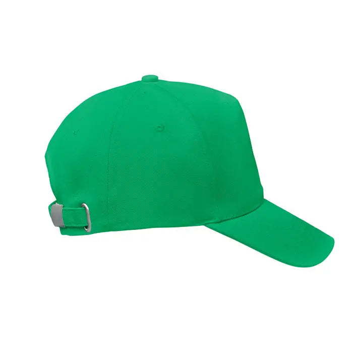 Sapca de baseball verde din bumbac organic cu coroană structurată și bretea ajustabilă în spate