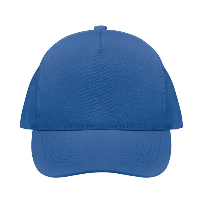 Sapca de baseball din bumbac organic albastru royal cu coroana structurata si cozoroc curbat din material durabil