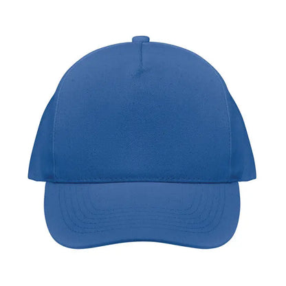 Sapca de baseball din bumbac organic albastru royal cu coroana structurata si cozoroc curbat din material durabil