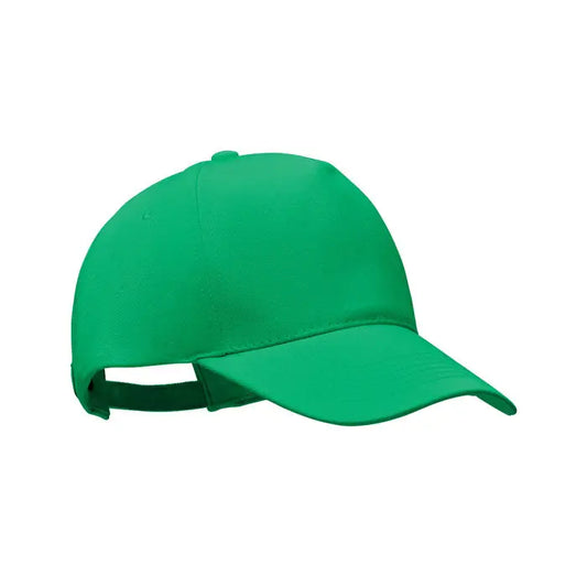 Sapca de baseball verde din bumbac organic cu vizor curbat si bretea reglabila