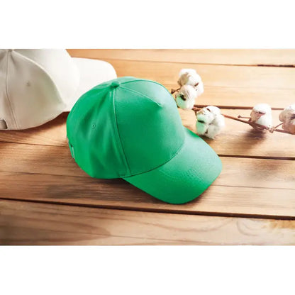 Sapca de baseball verde vibrant cu coroana structurata si bor curbat din bumbac organic neted