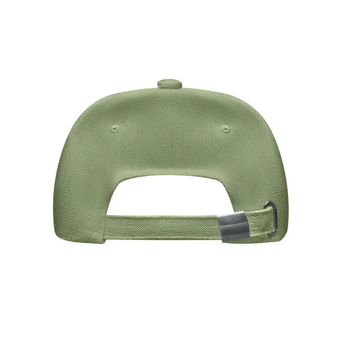 Sapca de baseball din canepa 370 gr/m² olive green cu material texturat si bretea ajustabila la spate