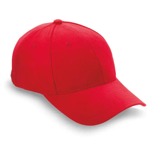 Sapca de baseball rosie vibranta cu coroană structurată și cozoroc curbat din material rezistent
