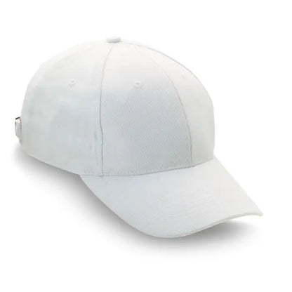 Sapca de baseball alba cu coroana structurata si bor curbat din material durabil perfecta pentru uz zilnic