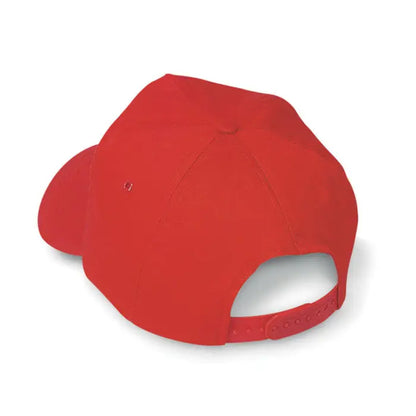 Sapca de baseball rosie cu spate din material textil si curea ajustabila la spate
