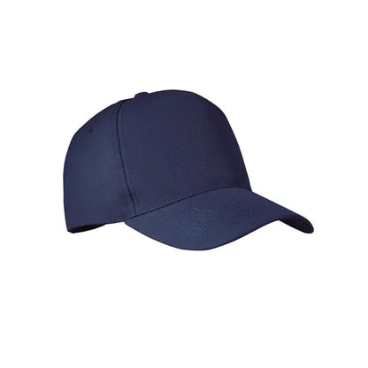 Sapca de baseball navy blue cu 5 panouri, coroana structurata si bor curbat, din material RPET durabil