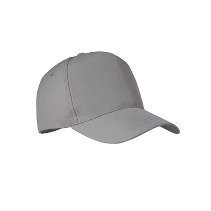 Sapca de baseball rpET gri cu design structurat in 6 panouri si detalii cusute pentru un stil rezistent