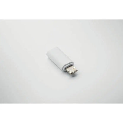 Set de conectori de cablu 9 în 1 cu adaptor usb-c alb cu corp din plastic mat și conector metalic pentru lightning
