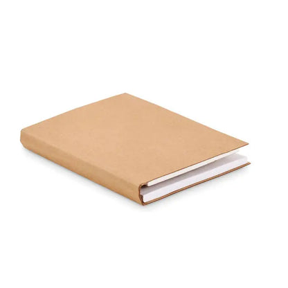 Set de desen pentru copii cu caiet minimalist din hartie kraft maro si foi albe, 60 de foi
