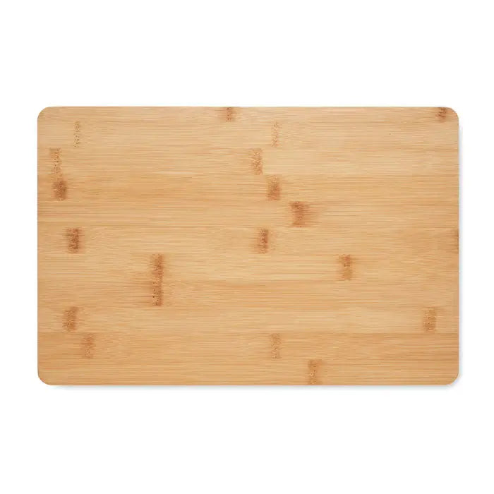 Set de placi de taiat din bambus cu forma dreptunghiulara si finisaj natural deschis cu dungi verticale