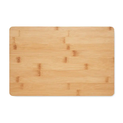 Set de placi de taiat din bambus cu forma dreptunghiulara si finisaj natural deschis cu dungi verticale