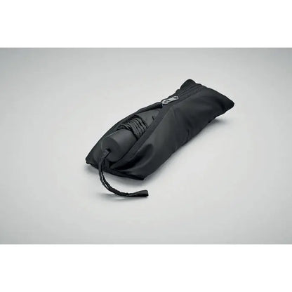 Set de umbrele rpet de 21 inch cu umbrela compacta neagra in husa textila cu fermoar si snur ajustabil