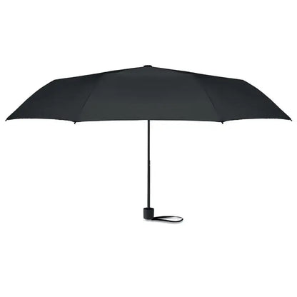 Set de umbrele rpet de 21 inch cu umbrelă compactă neagră, design minimalist și mâner rezistent cu curea de mână