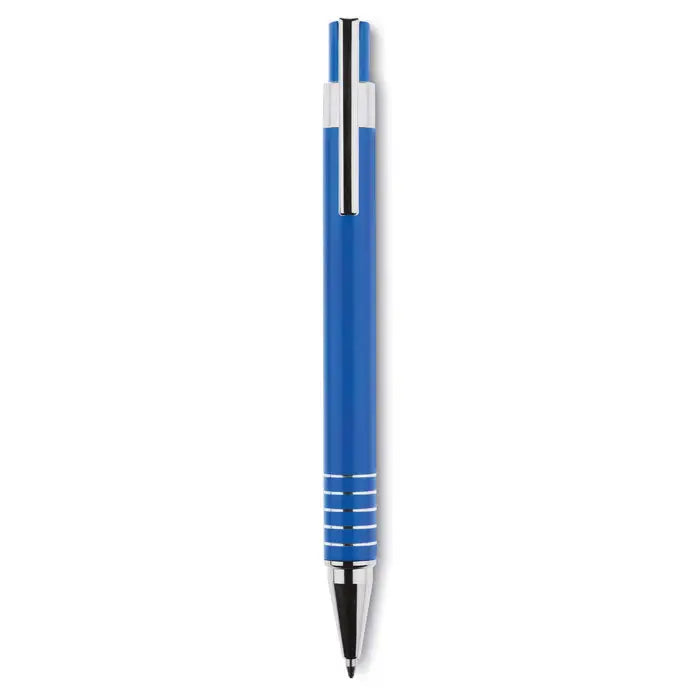 Set pix in cutie metalica cu pix albastru cu finisaj mat si accente argintii din metal