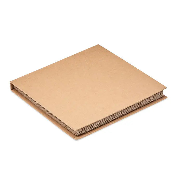 Set placa de branza de salcam cutie patrata din carton bej cu interior ondulat si suprafata neteda