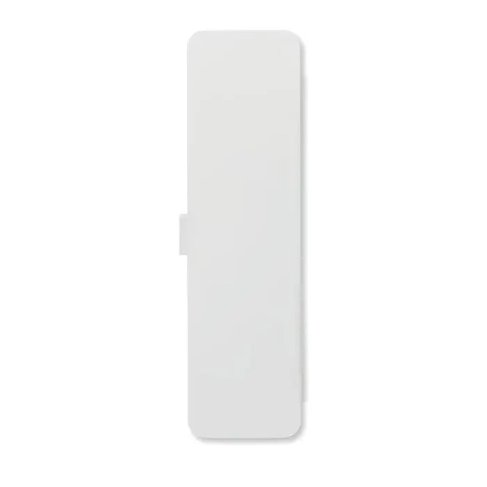 Set tacamuri pp carcasa rectangulara alba din plastic cu tab mic pe lateral pentru depozitare tacamuri