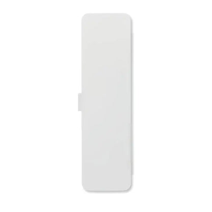 Set tacamuri pp carcasa rectangulara alba din plastic cu tab mic pe lateral pentru depozitare tacamuri