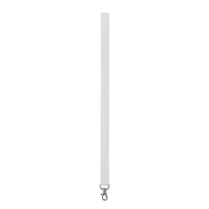 Snur din hartie alb cu carlig metalic argintiu pentru seminte cu clema metalica la baza