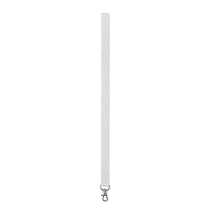 Snur din hartie alb cu carlig metalic argintiu pentru seminte cu clema metalica la baza