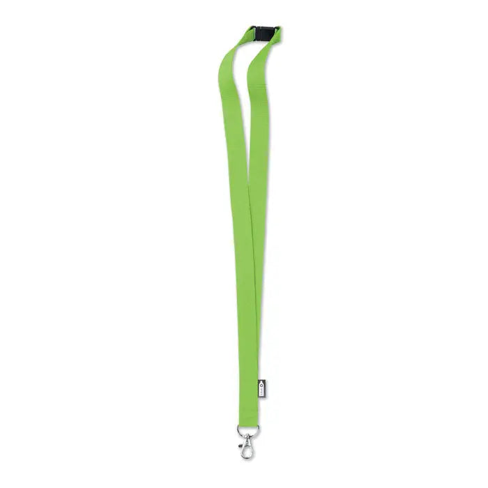 Snur din rpet 20 mm lime verde din nailon cu clips negru din plastic si carlig pivotant metalic argintiu