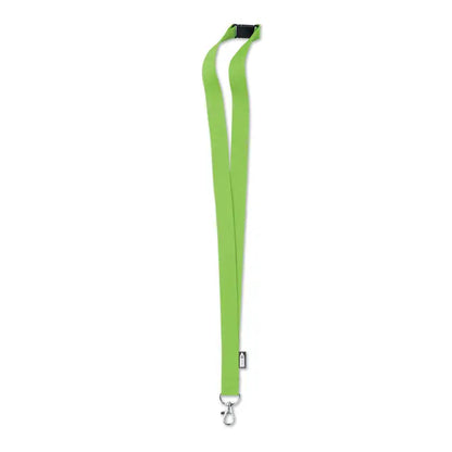 Snur din rpet 20 mm lime verde din nailon cu clips negru din plastic si carlig pivotant metalic argintiu