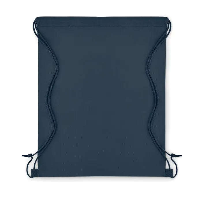 Rucsac cu snur netesut de 80 gr/m², albastru navy, cu cordoane si material intarit pentru rezistenta