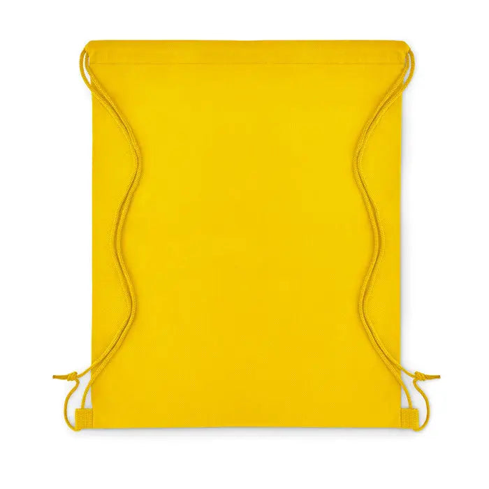 Rucsac bright yellow cu snururi asortate si bucle din material netesut de 80 gr/m²